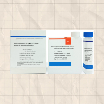 Gevoelige nauwkeurige anti-streptolysine-O-reactieve ASO-testkit voor nauwkeurige analysemeting