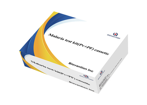 Eenstapsmalaria pan/ pf Antigeen-detectie-testapparaat Volbloed Colloïdale gouden snelle test