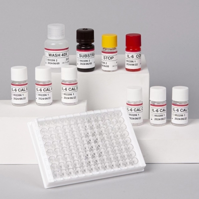 IL-6 Interleukine 6 Elisa Test Kit met 2-3 Uur Testtijd Biovantie Serum/Plasma-formaat 18 Maanden houdbaarheid