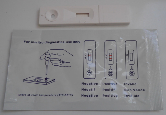 Gevoeligheid Hcg Urine Rapid Test Cassette/Stripe/Pen Kit 5-15 minuten Leestyd 24 maanden houdbaarheid