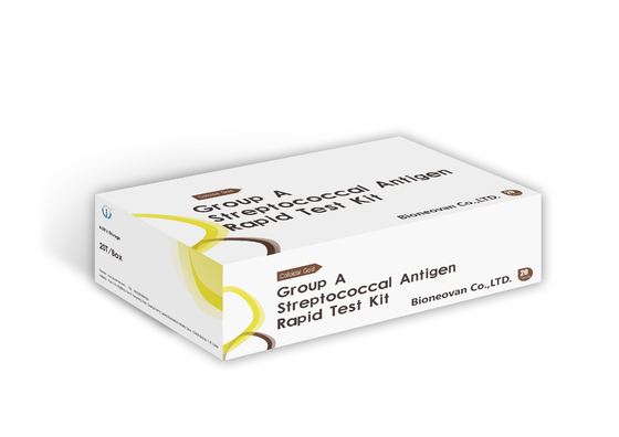 Groud A Stretococcal Antigen Rapid Test Kit 50 tests Rapid Reading in 5-15 minuten