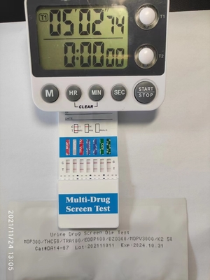 Snelle immunoassay-detectiekit Menselijk immunodeficiëntievirus MTD/OPI/OXY/PPX/THC-medicijntest