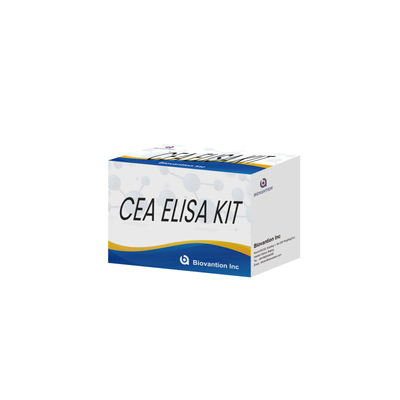 CE-goedkeuring voor menselijk gebruik CEA kwantitatieve Elisa-testkit Bloed- of serumtest 96T