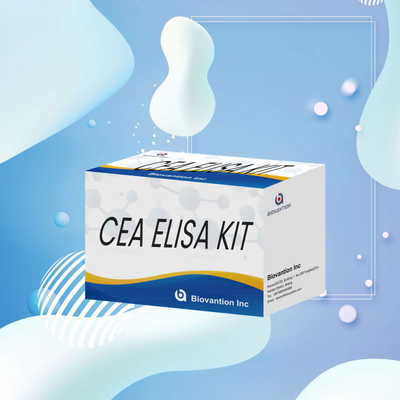 CE-goedkeuring voor menselijk gebruik CEA kwantitatieve Elisa-testkit Bloed- of serumtest 96T