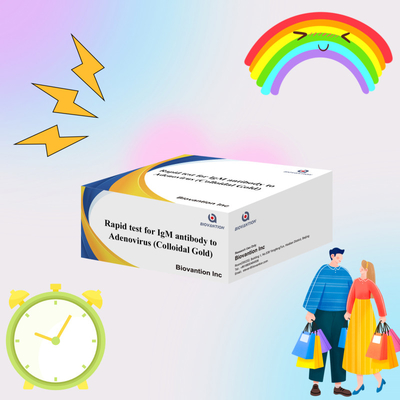 Precieze IgM-antilichaam tegen Adenovirus Test Kit voor klinische en laboratorium cassette strip