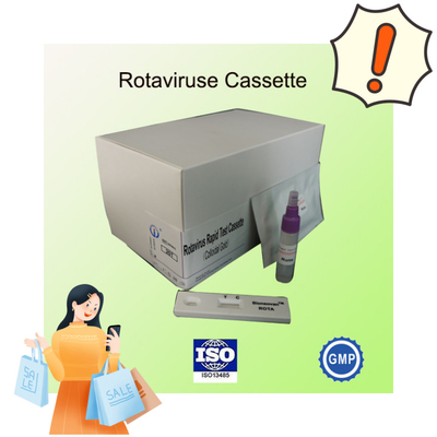 IVD Rotavirus Rapid Cassette Colloïdale goud Rapid Test voor ziekenhuisdiagnose 2-30C Houdbaarheid 24 maanden