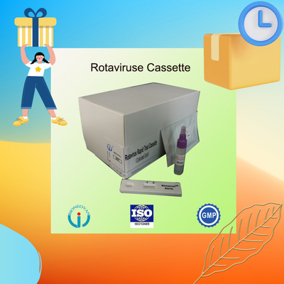 IVD Rotavirus Rapid Cassette Colloïdale goud Rapid Test voor ziekenhuisdiagnose 2-30C Houdbaarheid 24 maanden
