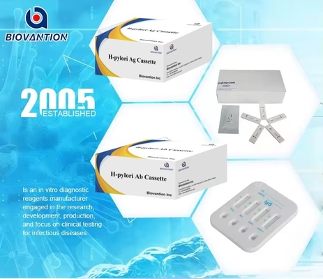 Hpylori Ag Human Diagnostic Reagent Dynamic Rapid Test Cassette / Strip Voor WB/S/P Probe