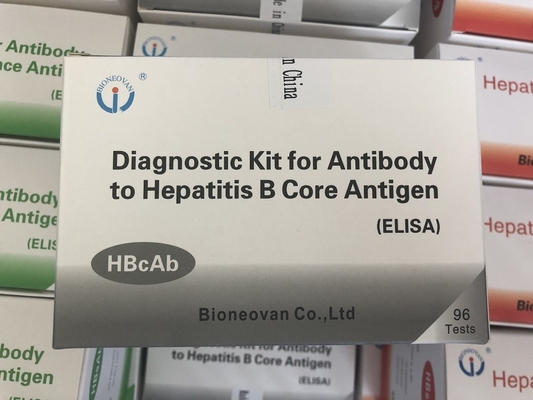 Warm verkoop Diagnostisch reagens voor menselijk gebruik met 96 test Hbc antilichaam HBcAb Elisa Kit
