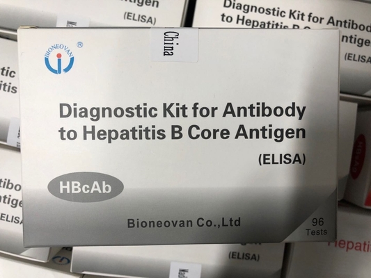 Warm verkoop Diagnostisch reagens voor menselijk gebruik met 96 test Hbc antilichaam HBcAb Elisa Kit