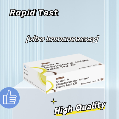 Hoog nauwkeurige GAS Groud A Stretococcal Antigen Rapid Test Kit 50 Tests Rapid Reading