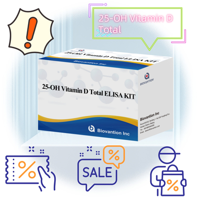 Elisa Diagnostic Kit voor menselijke 25-OH Vitamine D Total Voor ziekenhuis en laboratorium Met hoge nauwkeurigheid