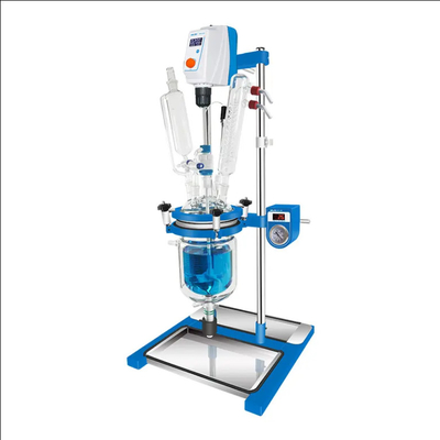 Medisch instrument Vacuümglasreactor 1L 2L 5L Mixglasreactor Variabele frequentie snelheidsregeling Glasreactie