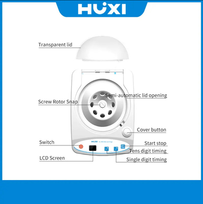 Laboratorium Mini 0.2ml/0.5ml/1.5ml/2.0ml Hoek rotor 4000rpm Low Speed Lab Test Tube Micro Centrifuge