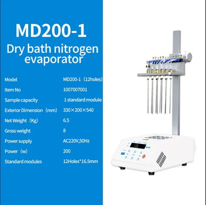 Innovatieve geavanceerde medische laboratoriumapparatuur Droge stikstof verdamper voor laboratoria