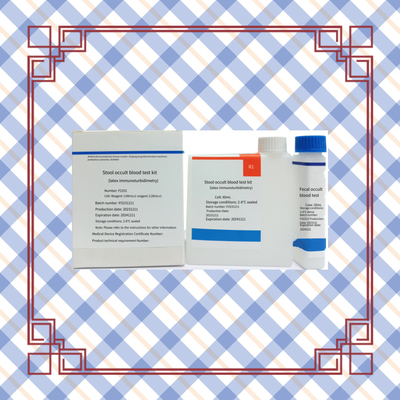 Biochemische test FOB Fecale occulte bloed kwantitatieve bepaling bloedtest kit met 96 test