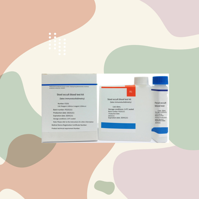 Biochemische test FOB Fecale occulte bloed kwantitatieve bepaling bloedtest kit met 96 test