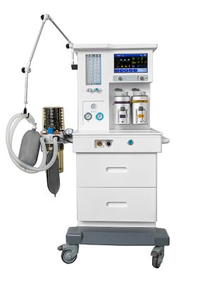 NewBright A6 anesthesie machine met groot scherm, hoge definitie TFT, hoge precisie vaporizer en geïntegreerde ademhalingscircuit