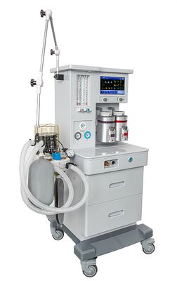 NewBright A6 anesthesie machine met groot scherm, hoge definitie TFT, hoge precisie vaporizer en geïntegreerde ademhalingscircuit