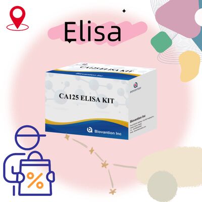 Hooggevoelige CA125 ELISA-testkit met 96 tests en 1 uur testtijd voor een nauwkeurige diagnose van kanker