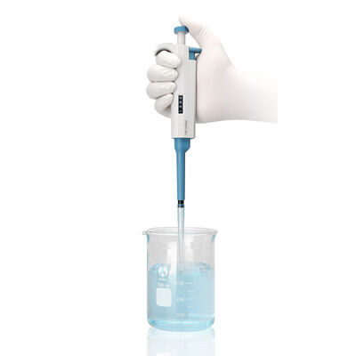 DLAB TopPette Single Channel Verstelbare Micropipette met ergonomisch lichtgewicht ontwerp, helder digitaal volume display en autoclaveerbaar onderdeel