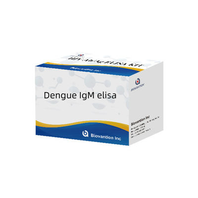 Dengue IgM ELISA Test Kit 96T Menselijk Denguevirus IgM Antilichaam Kwantitatieve Detectie