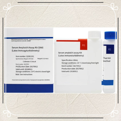 Precieze kwantificatie van meerdere biomarkers in verschillende monsters Immunoturbidimetrische analyse Serum Amyloïde A SAA-testkit