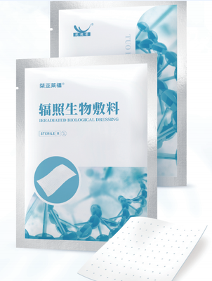 Nieuw binnengekomen bio-absorbeerbaar collageenwondverband Gamma-Ray bestraald voor brandwonden- en wondverzorging